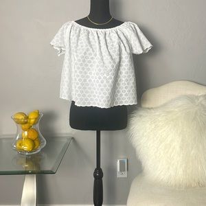 Trafaluc White  Short Top
